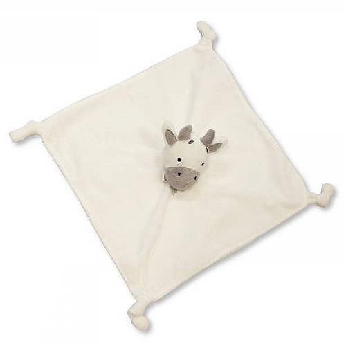 Snuggle Baby plyšová deka kravička 30 x 30 cm krémová