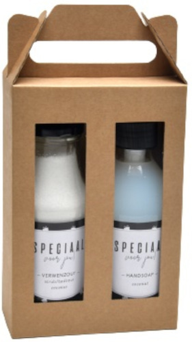 Soap & Gifts gift set Message on a bottle white/blue 2-piece