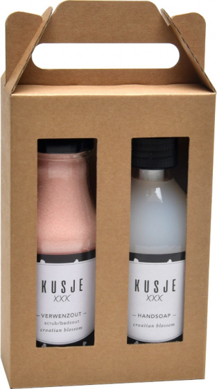 Soap & Gifts gift set Message on a bottle white/pink 2-piece