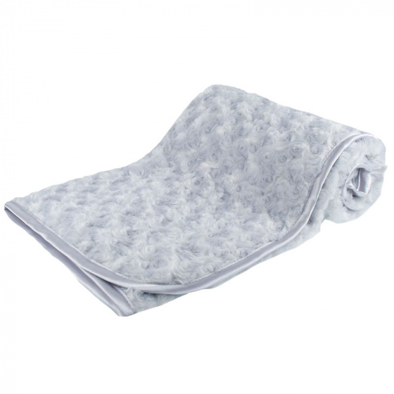 Soft Touch detská deka Rose fleece 75 x 100 cm šedá