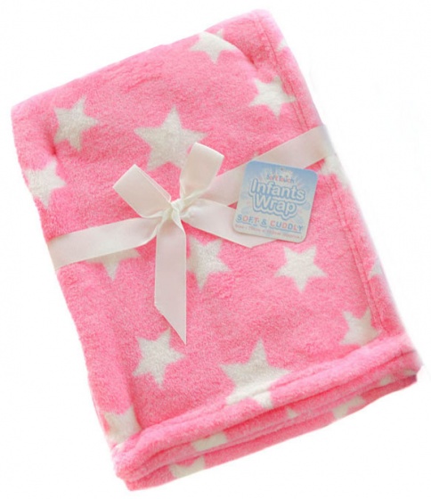 Soft Touch detská deka stars fleece 75 x 100 cm modrá