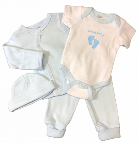baby clothes set Sweet baby blue 4 piece mt 50/56