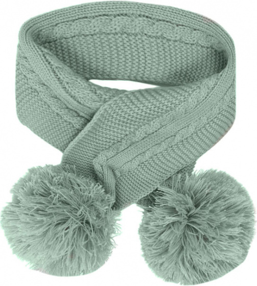 Soft Touch babysjaal Elegance pompoms acryl groen one size Soft Touch babysjaal Elegance pompoms acryl groen one size