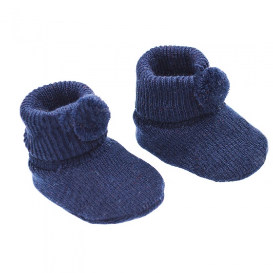 Soft Touch babyslofjes Pompom 0 3 maanden junior navy Soft Touch babyslofjes Pompom 0 3 maanden junior navy