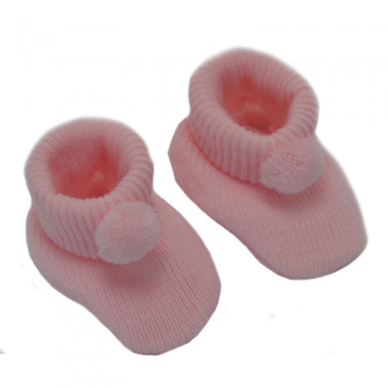 Soft Touch babyslofjes Pompom 0 3 maanden meisjes roze Soft Touch babyslofjes Pompom 0 3 maanden meisjes roze