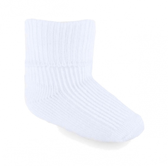baby socks 0-3 months white