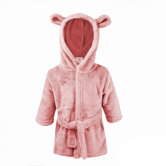 Soft Touch badjas junior fleece roze maat 98 Soft Touch badjas junior fleece roze maat 98