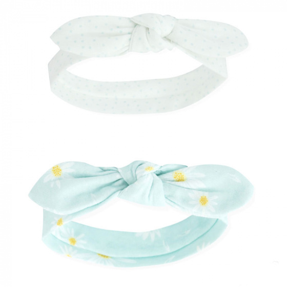 hairbands Daisy girls cotton blue 2 pieces