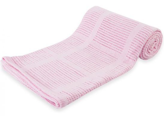 hydrofieldcloth Cellular 90 x 140 cm cotton pink