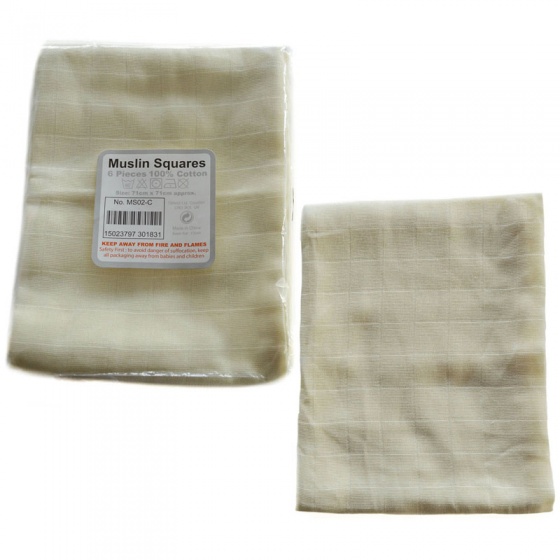 Soft Touch hydrofiele doeken 6 stuks crème Soft Touch hydrofiele doeken 6 stuks crème