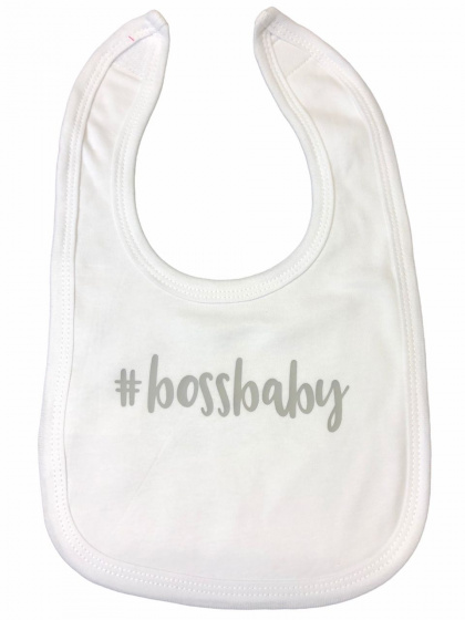 Soft Touch slabber Bossbaby jongens 33 cm katoen wit/grijs Wit,Grijs