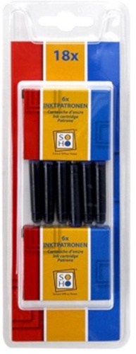 Soho kazety 4 cm modré 18 kusov