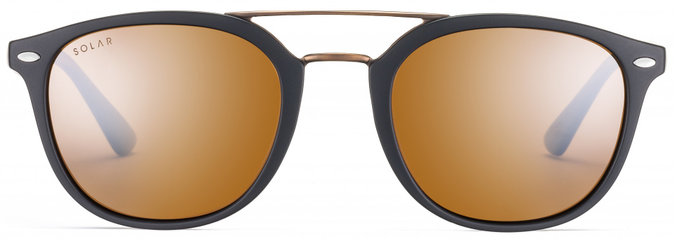 Solar mlynárske unisex kat.3 slnečné okuliare čierne/hnedé