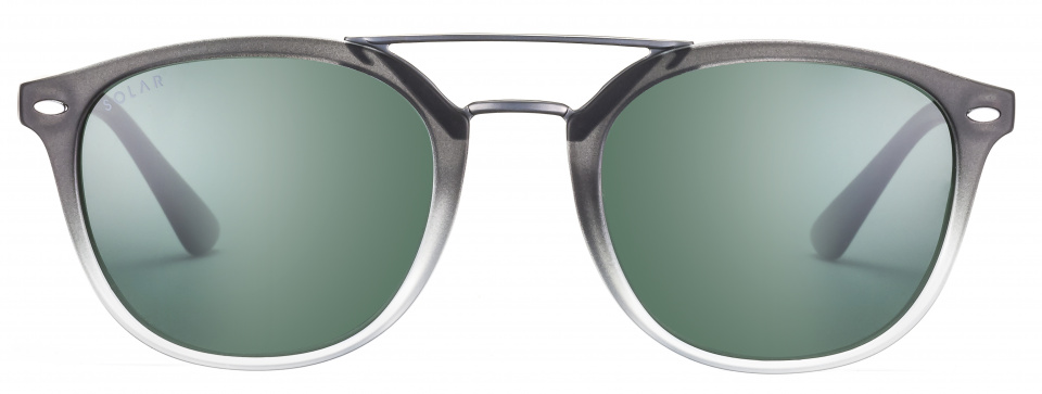 miller unisex cat.3 aviator sunglasses black/green/grey