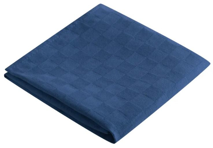 Sophie Muval theedoek 60 x 50 cm katoen marineblauw Sophie Muval theedoek 60 x 50 cm katoen marineblauw