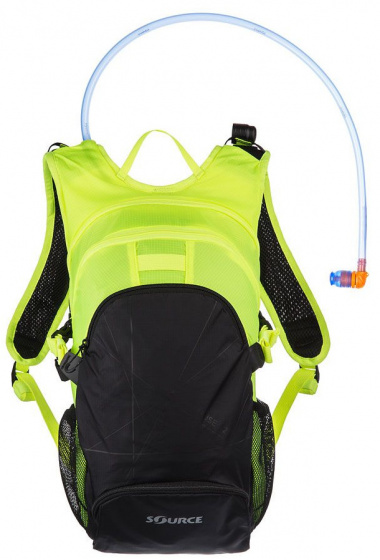 drinking rucksack Fuse 12 litres nylon black/yellow