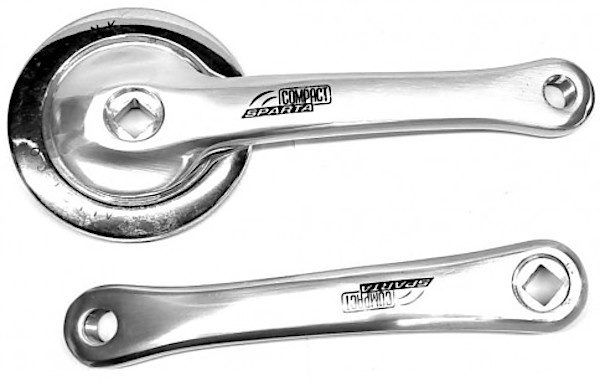 kľučky Alloy Kompaktný elektrobicykel BSA 170 mm hliník strieborná