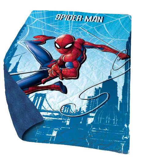 Marvel beddensprei Spider Man junior 200 cm polyester blauw/rood Marvel beddensprei Spider Man junior 200 cm polyester blauw/rood