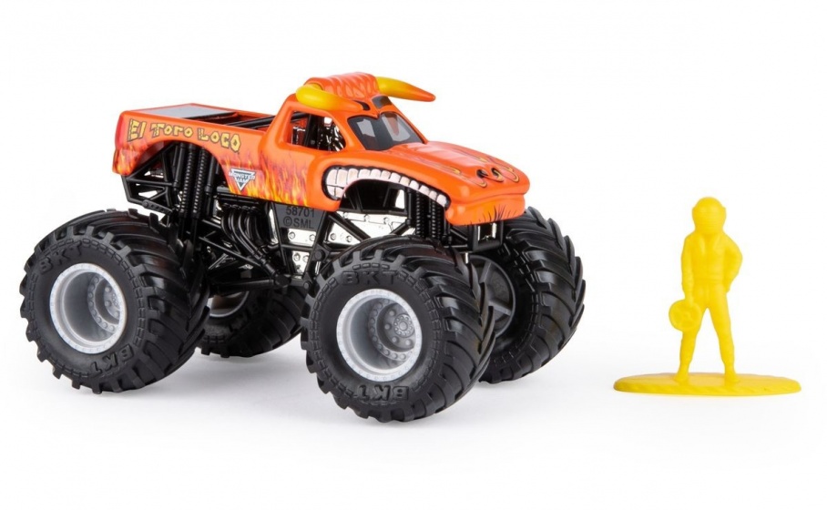 Monster Jam monster truck El Torro Loco 10 cm orange