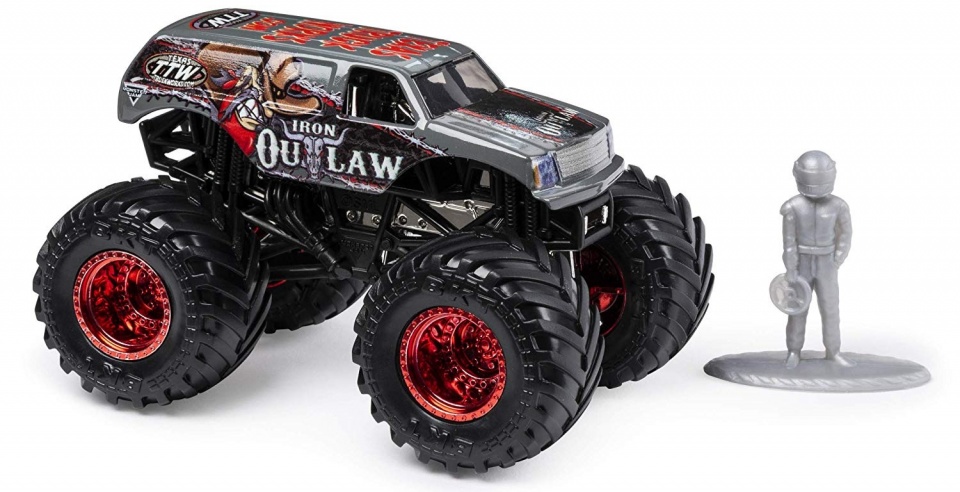 Monster Jam monster truck Iron Outlaw 10 cm grey