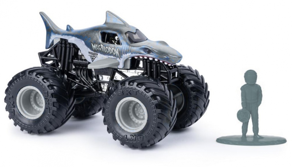 Monster Jam monster truck Megalodon 10 cm grey