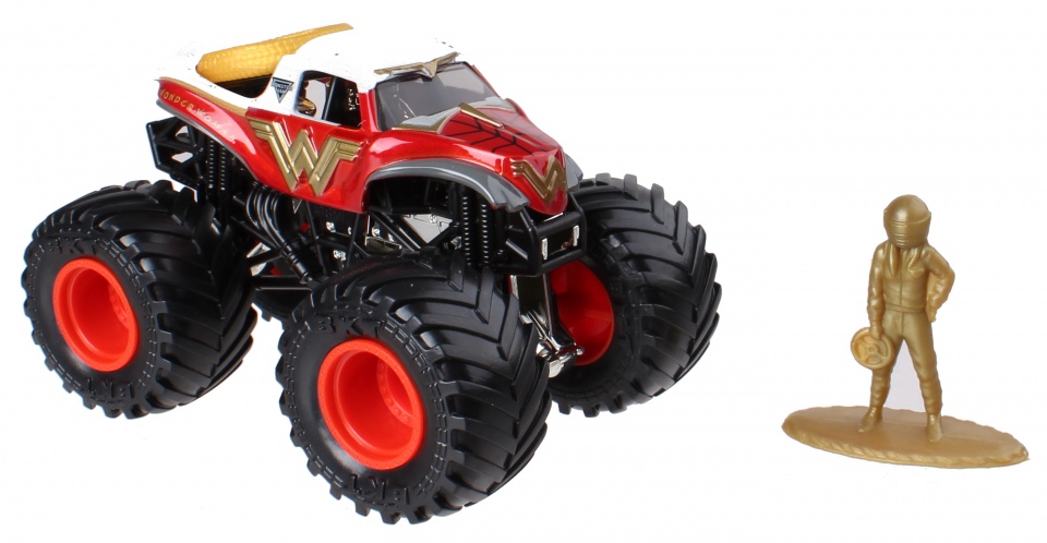 Monster Jam monster truck Wonder Woman 10 cm red