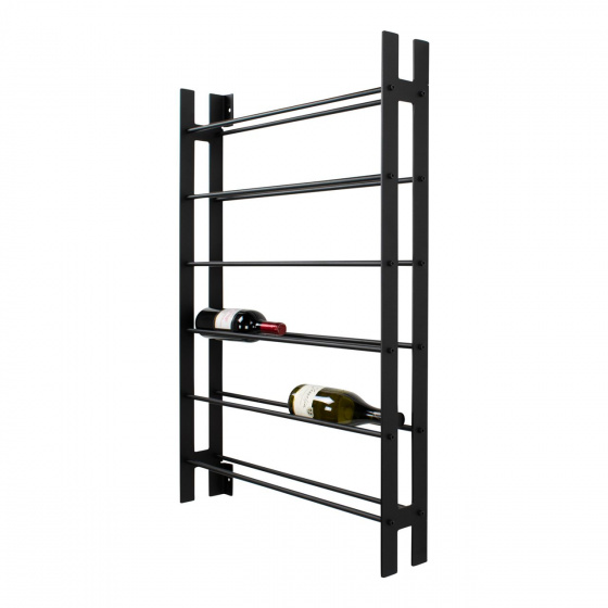 Spinder Design stojan na víno Vine 12 fliaš 170 x 99 cm oceľ čierna