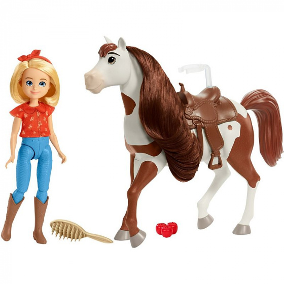 toy Abigail & Boomerang 21 cm white/brown 4-parts