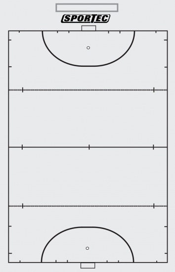 Hockey Coach Plate Light With Clip 40 X 24 cm