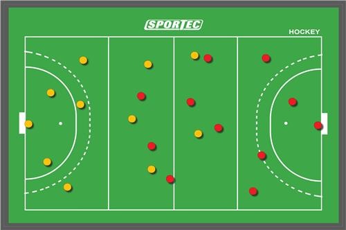 Hockey Coach Board Magnetic 43 X 30 cm