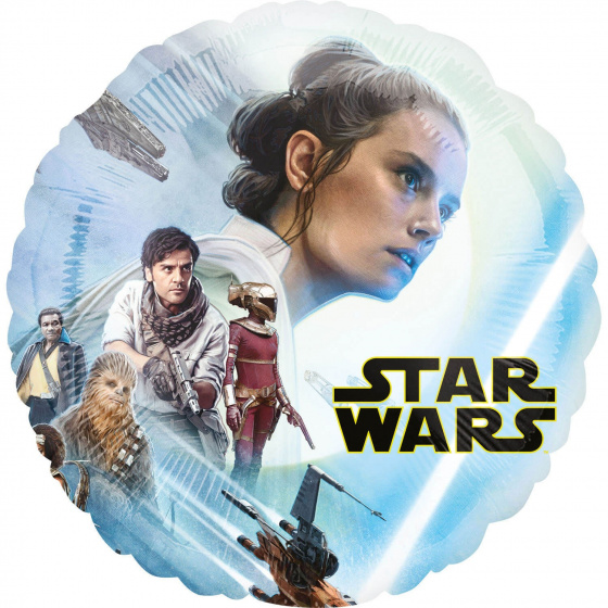 Star Wars fóliový balón Star Wars Skywalker 60 cm modrý
