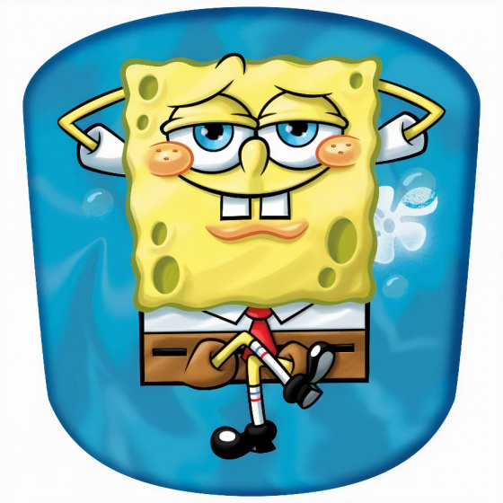 Starbright vankúšik Spongebob 40 x 38 x 15 cm polyester modrá/žltá