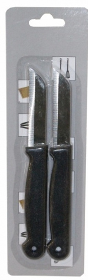 Starbright schilmesje staal zilver/zwart 2 stuks Starbright schilmesje staal zilver/zwart 2 stuks