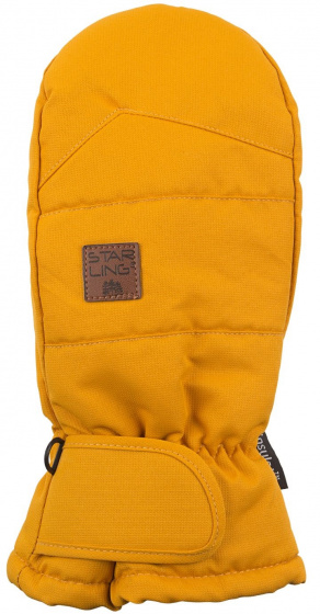 Starling skiwanten Taslan junior polyester geel maat 4/116 116