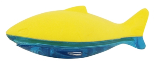 water toys Shark 19 x 6,5 x 6,5 cm foam yellow