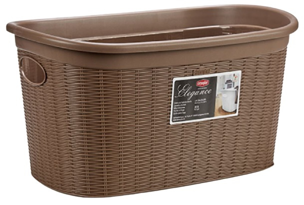 Stefanplast kôš na bielizeň Elegant 35 litrov 57,5 x 37 x 26 cm karamel