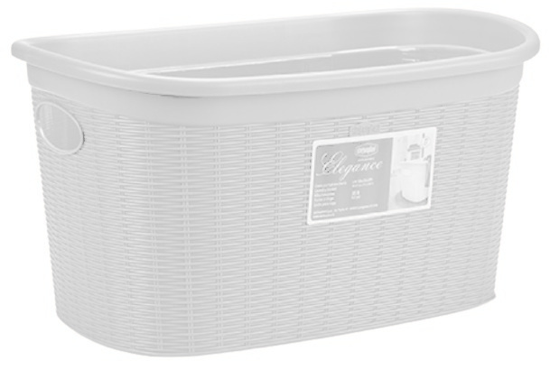 Stefanplast kôš na bielizeň Elegant 35 litrov 57,5 ??x 37 x 26 cm biely
