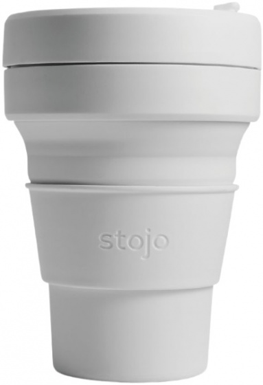 Stojo fľaša na pitie Pocket Cup Dove silikónová 355 ml svetlomodrá