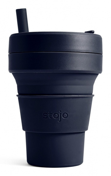 Stojo skladacia šálka na kávu 10,2 x 16,5 cm silikónová biela 470 ml