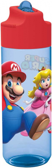 water bottle Mario Bross junior 540 ml tritan blue/red
