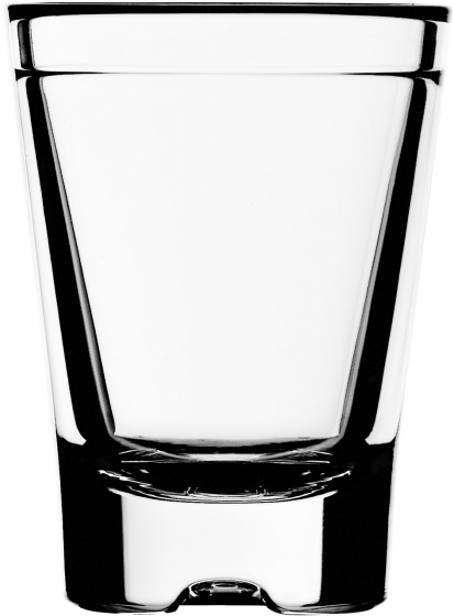 Strahl sklenená fľaša 37 ml polykarbonát priehľadná