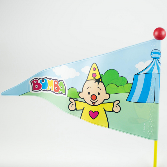 Studio 100 fietsvlag bumba junior 150 cm vinyl geel/rood