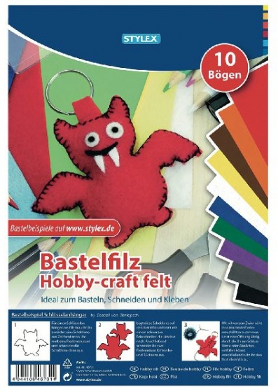 Stylex knutselset vilt 20 x 30 cm 10 vellen