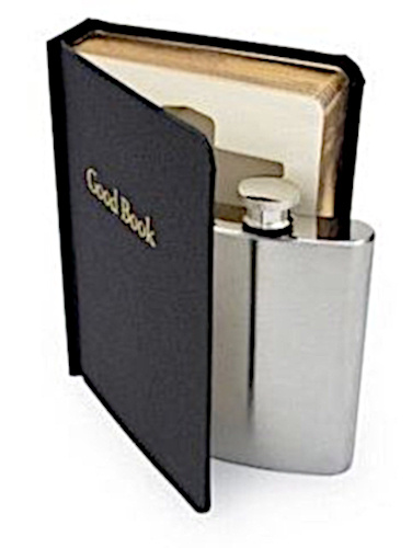 Suck UK heupfles in boek 120 ml 14,5 cm staal zwart/zilver Suck UK heupfles in boek 120 ml 14,5 cm staal zwart/zilver