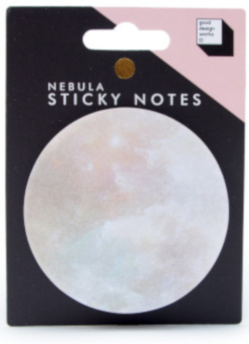 Suck UK memoblaadjes zelfklevend nebula 7,5 cm papier roze