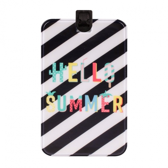 luggage label 12,6 cm fruit letters