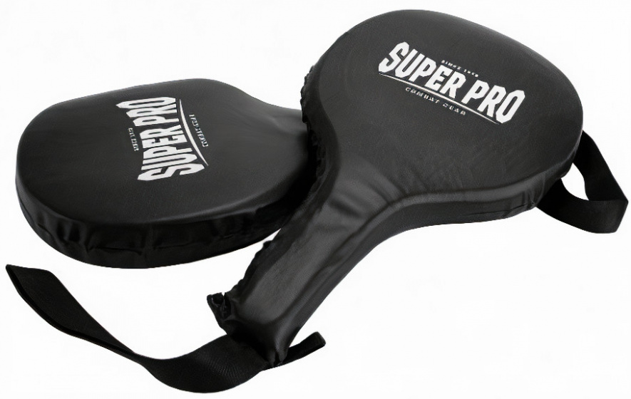 Super Pro stootkussens Combat Gear 40 cm kunstleer zwart 2 stuks