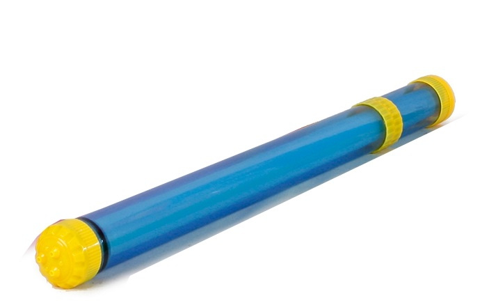 SuperSplash waterpistool 3 stralen met licht 48 cm blauw