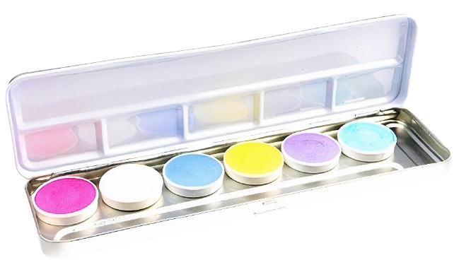 Superstar makeup paletka pastelová 30 ml kovová 7-dielna