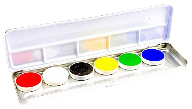 Superstar makeup paletka svetlá 30 ml kovová 7-dielna